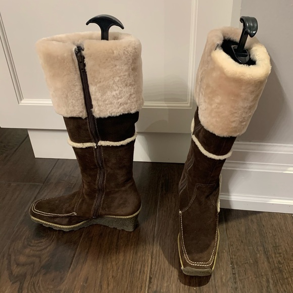 Elle fur and suede boots - Picture 2 of 5